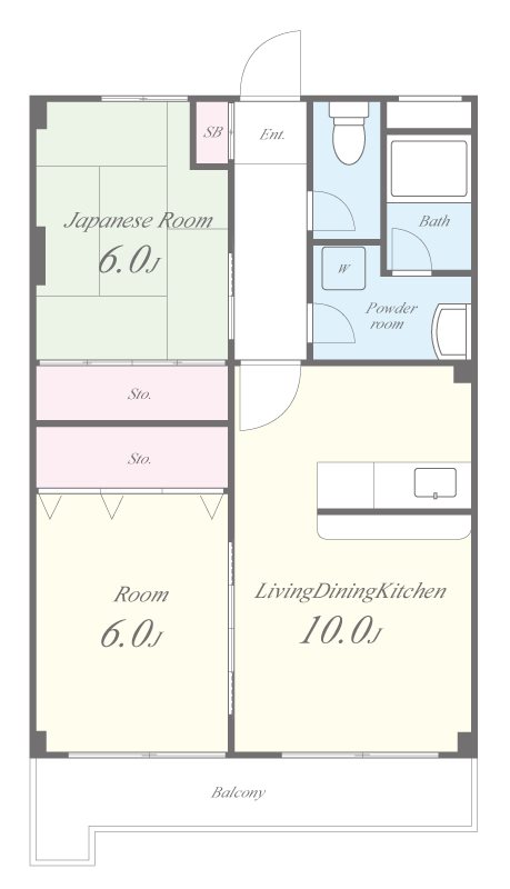 ツカサロイヤルハイツ瓢箪山 間取り図