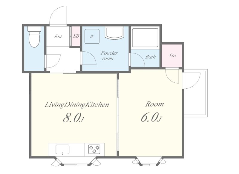 ツカサロイヤルハイツ瓢箪山 間取り図