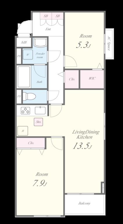 Morris芝 間取り図