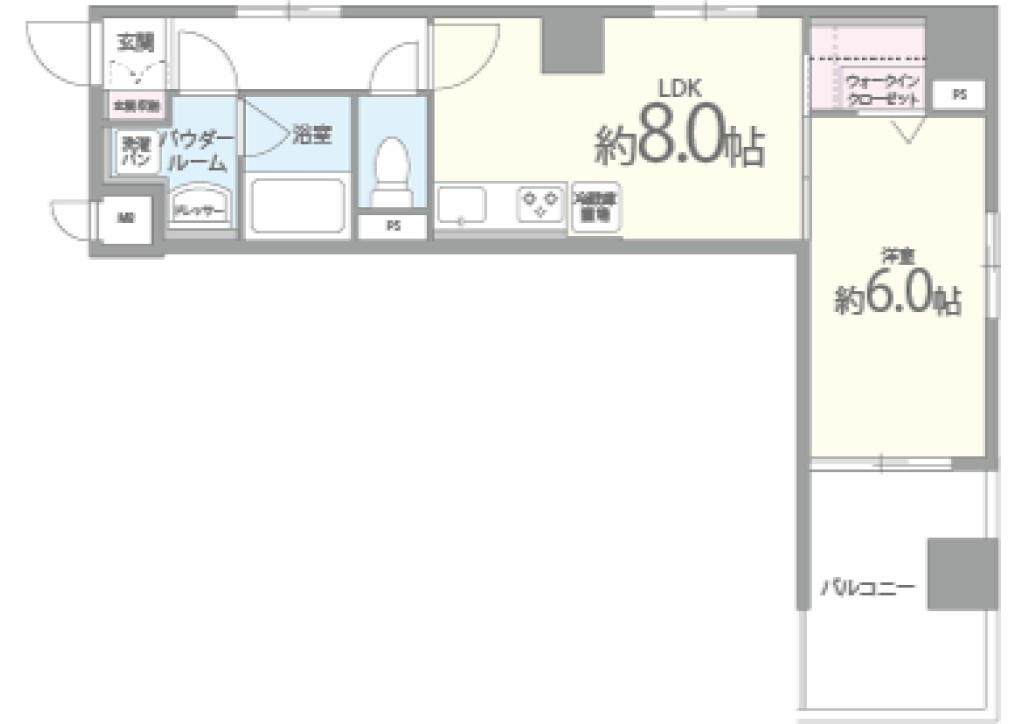 アダージオ 401号室 間取り