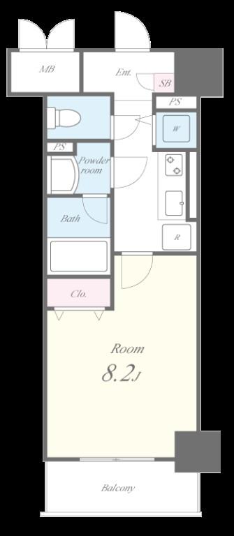 グリーンコート中島 間取り図