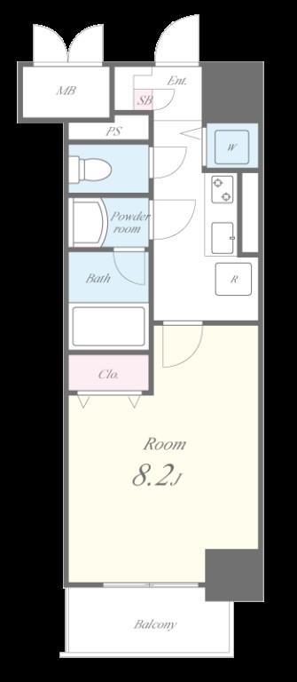 グリーンコート中島 間取り図