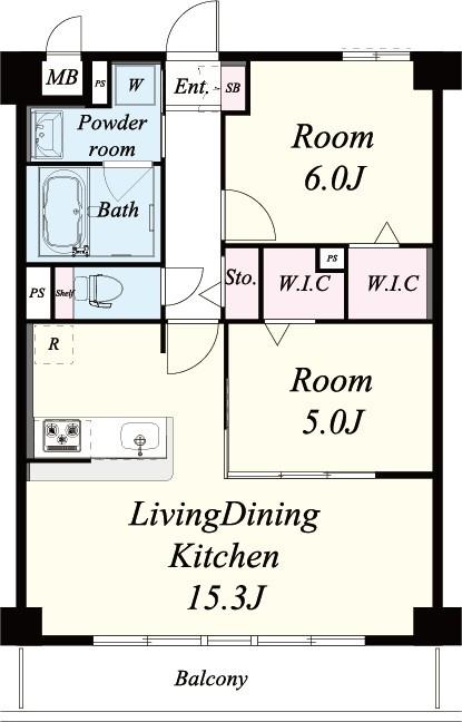 ROYAL西山 402号室 間取り