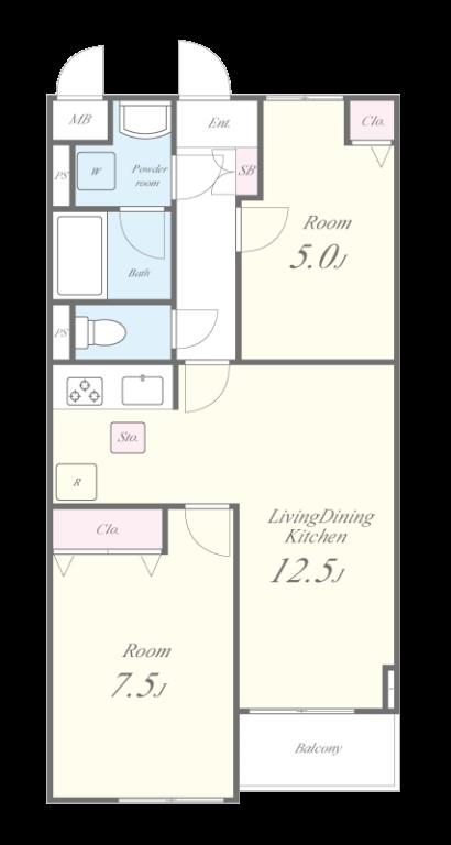 Morris芝 間取り図
