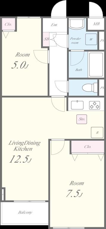 Morris芝 間取り図