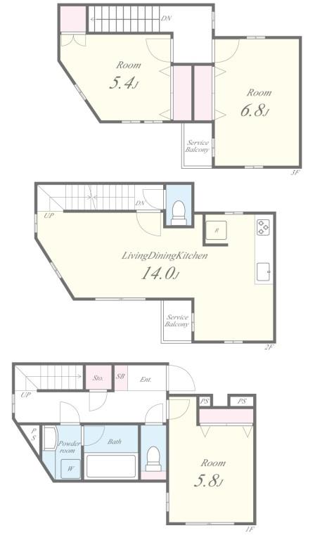 mi patio A棟 間取り図