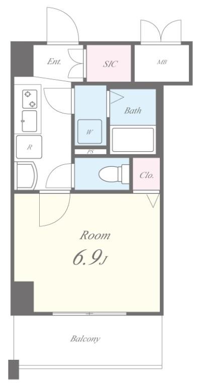 トレヴァンス梅田 0403号室 間取り