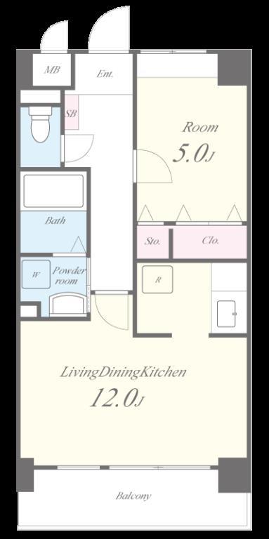 ル－セントピュアⅡ 間取り図