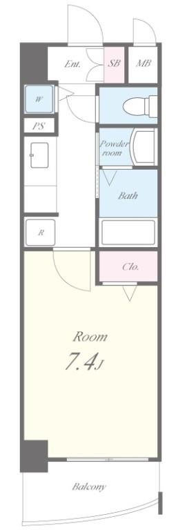 ベルパラーゾ シロカネ 間取り図