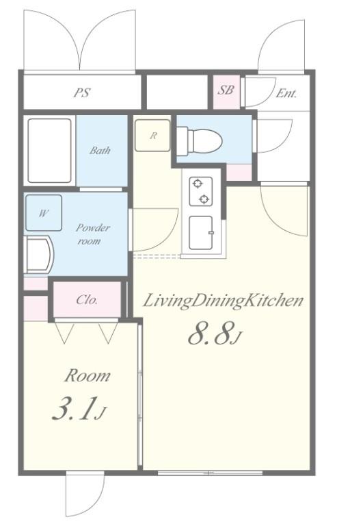 quador(クアドール)神宮西 間取り図