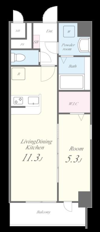 エスポワール黄金 間取り図