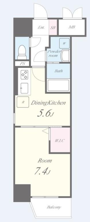グランパークタワー 間取り図