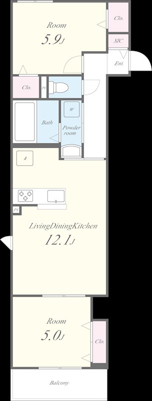 キルシュ元町 302号室 間取り