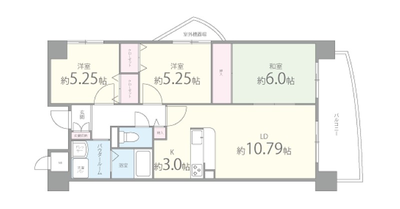 グリーンサイド鶴見 間取り図