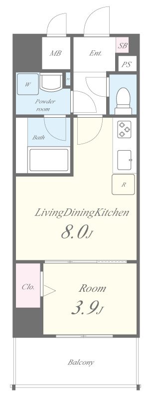 レジデンス湘南平塚 間取り図