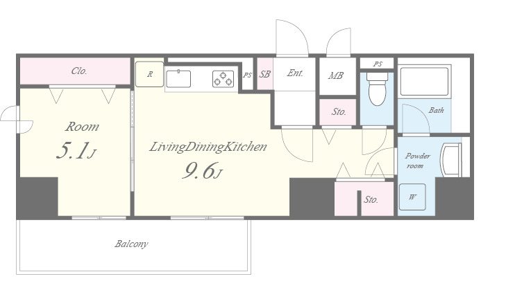 レジデンス湘南平塚 間取り図