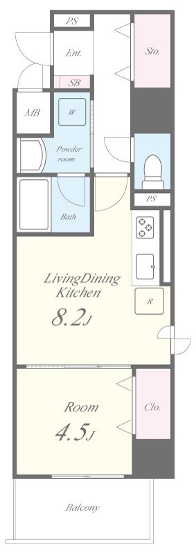 レジデンス湘南平塚 間取り図