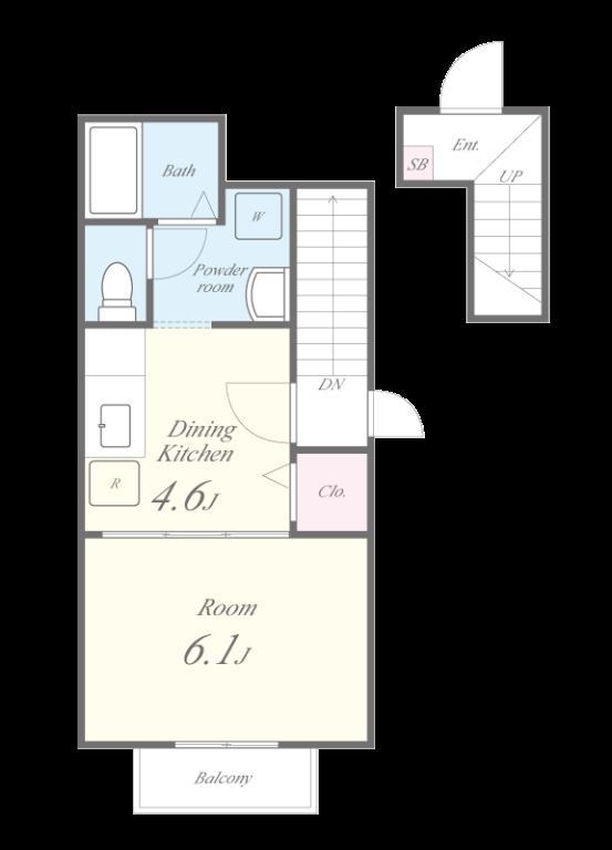 パークサイドイン桃山 間取り図