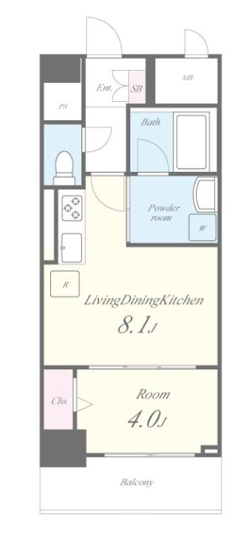 ラ・プレス新栄 間取り図