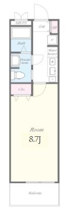 アーバンコンフォート堀江 間取り図