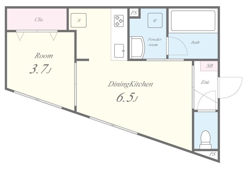 LEAROOMお花茶屋 間取り図
