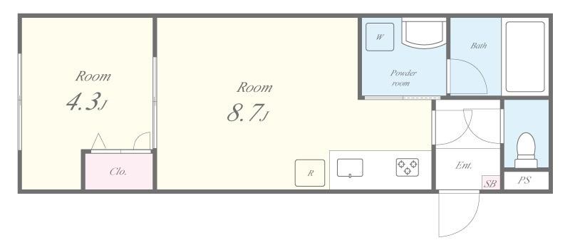 LEAROOMお花茶屋 間取り図