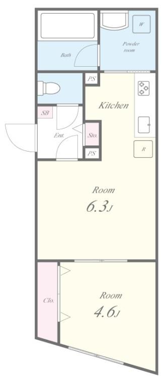 LEAROOMお花茶屋 間取り図