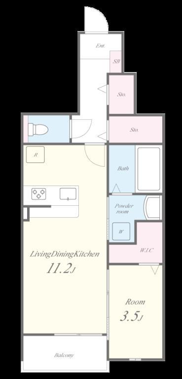 Jウィング (ジェイウィング) 間取り図