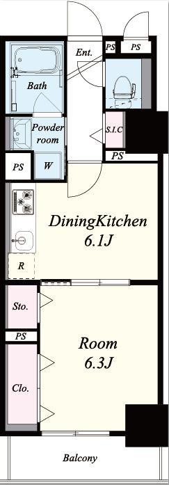 フレール江坂レジデンシャル 間取り図