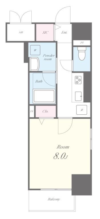 ルフレイユ 泉 久屋大通公園 間取り図