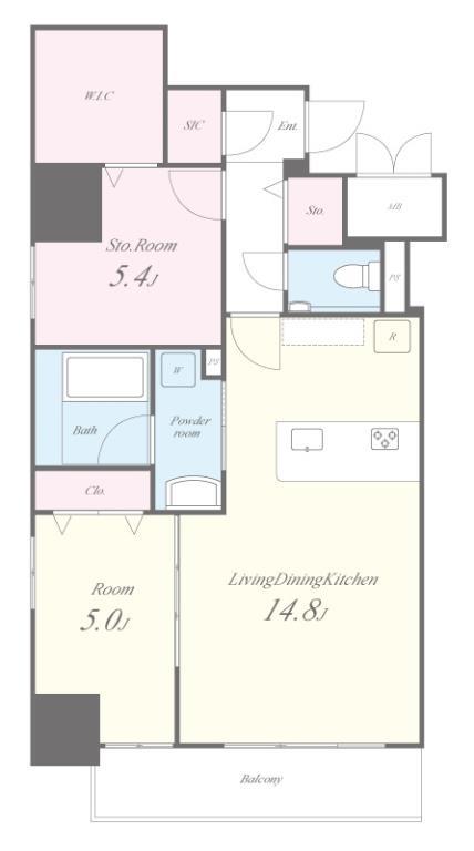 ルフレイユ 泉 久屋大通公園 間取り図