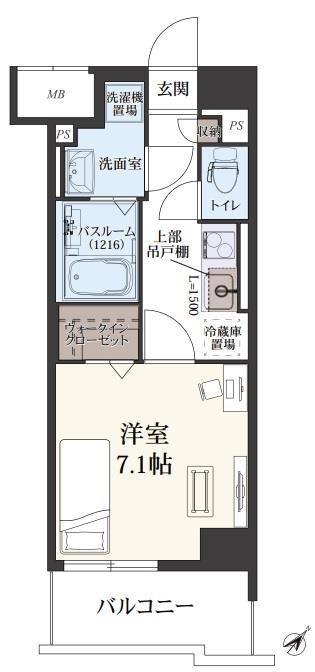 ドゥ バーグ渡辺通 間取り図
