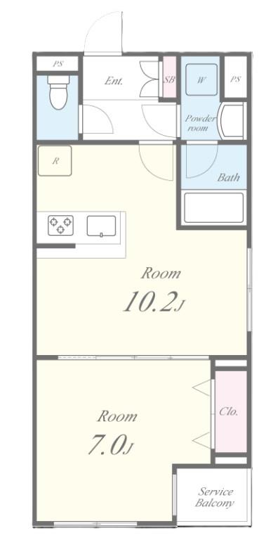 Residence Koenji Square(レジデンスコウエンジスクエア) 間取り図