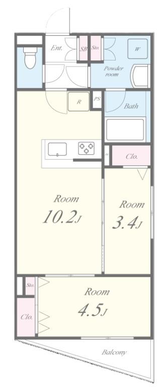 Residence Koenji Square(レジデンスコウエンジスクエア) 間取り図
