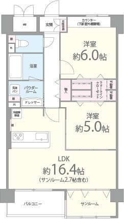 Stella 302号室 間取り