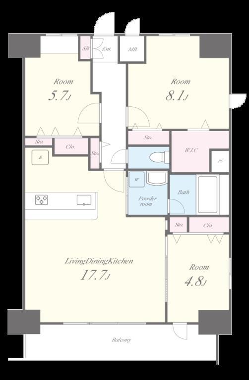 アローム ドゥ ジョア 間取り図