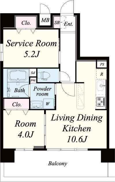 ブル フォルトゥーナ扇町 1001号室 間取り