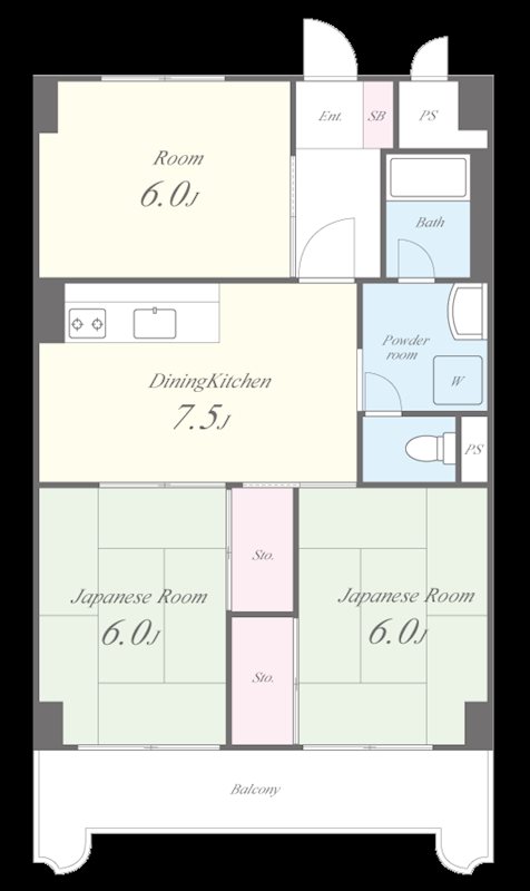 エトワール長岡京 間取り図