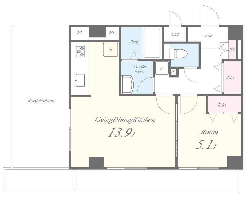 ポラーノ東高円寺 間取り図