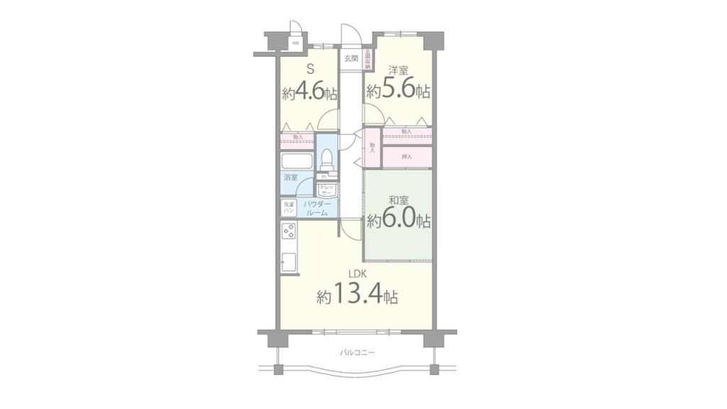 コンフォール東花園 間取り図