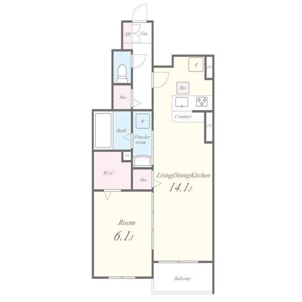 レヴィスタ茜部ウエスト 間取り図