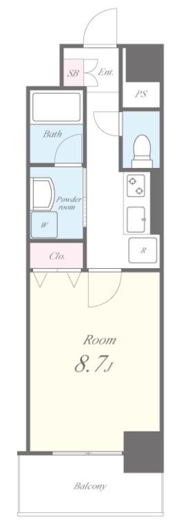 パークゲート栄白川 間取り図