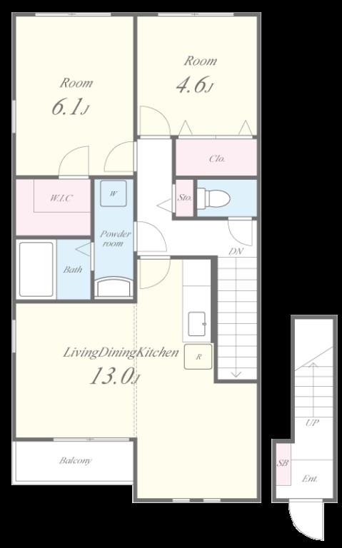 プロニティ風雅B 間取り図