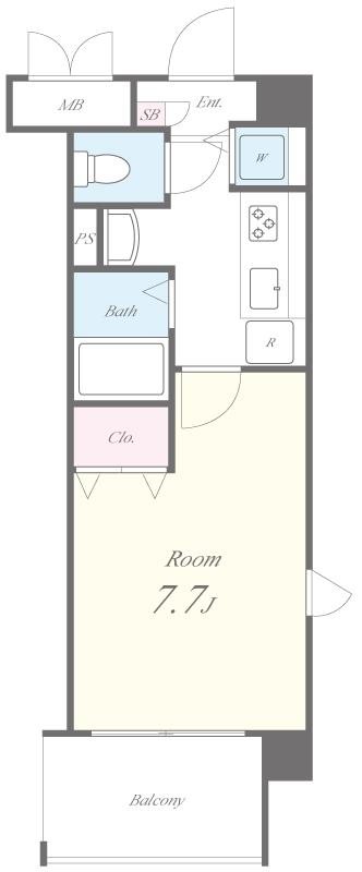 レインボー本牧 間取り図
