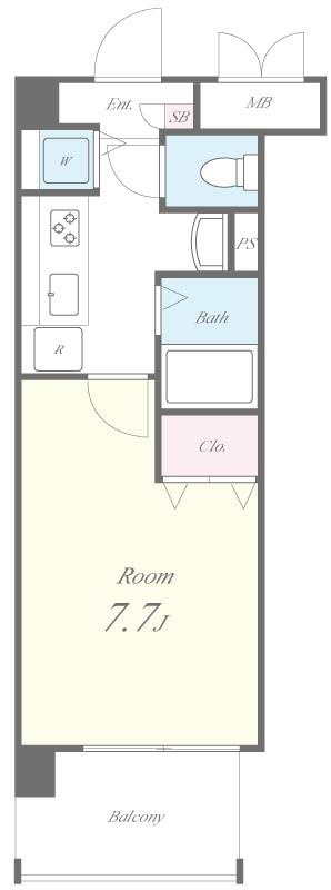 レインボー本牧 間取り図