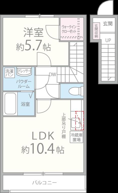アーバンコートなごみ 間取り図