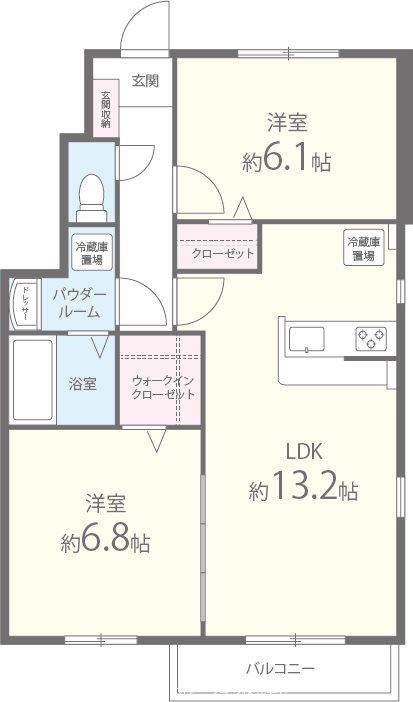 アルミック山荘(A棟) 間取り図
