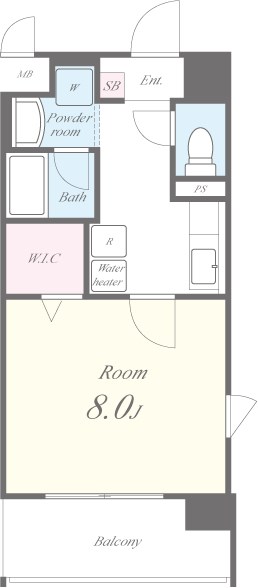 スカイビュー宝泉 間取り図