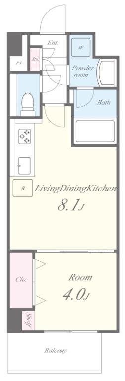 グランディア梅田ノース 101号室 間取り