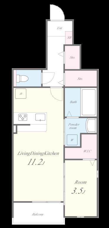 Jウィング (ジェイウィング) 間取り図